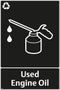 Waste Sign - Used Engine Oil