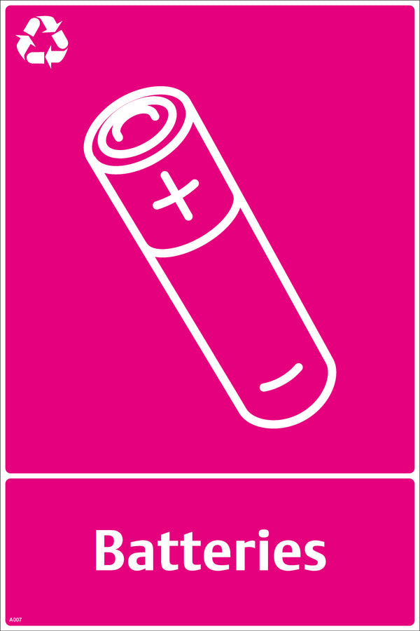 Waste Sign - Batteries