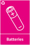 Waste Sign - Batteries