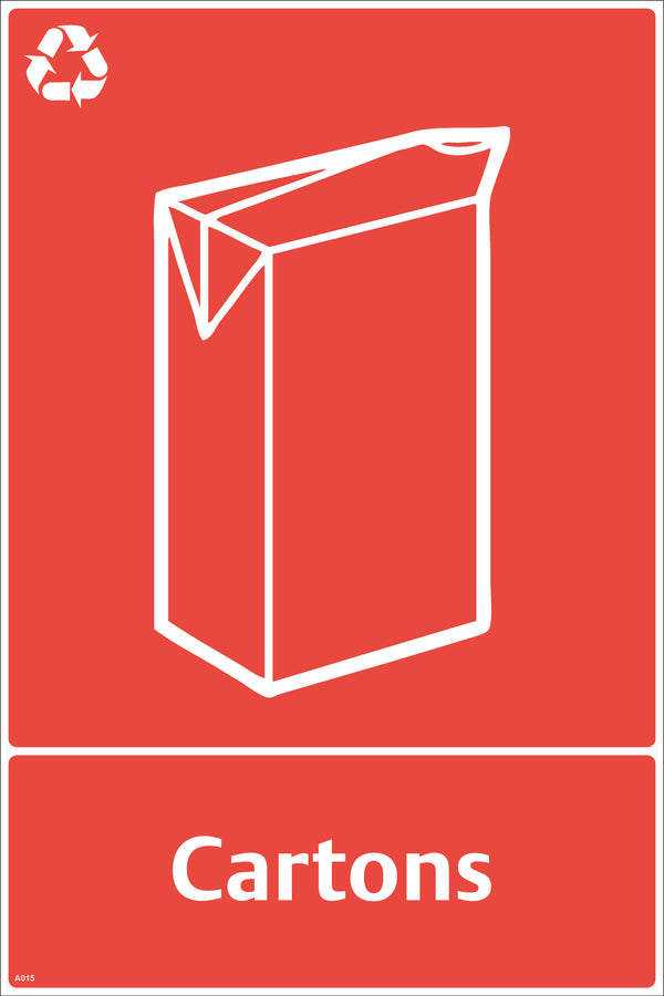Waste Sign - Cartons