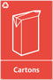 Waste Sign - Cartons