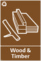 Waste Sign - Wood & Timber