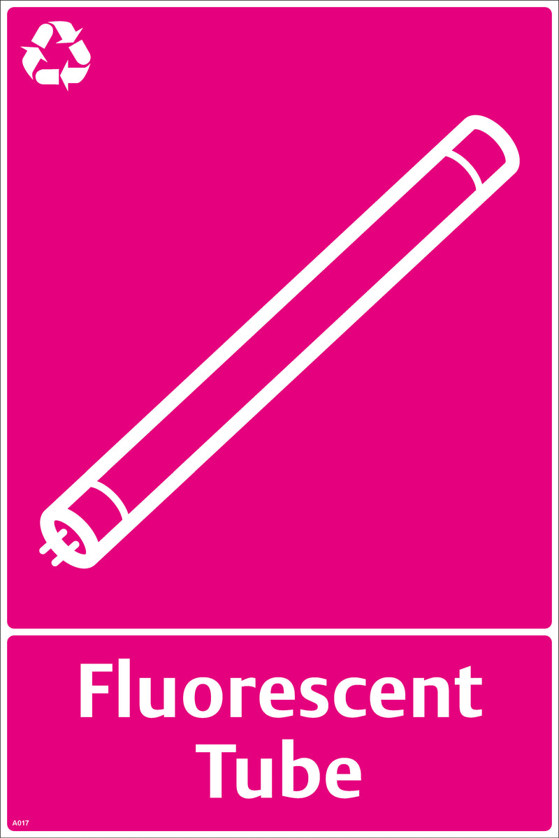 Waste Sign - Fluorescent Tube