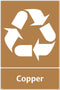 Waste Sign - Copper