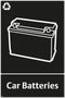 Waste Sign - Car Batteries
