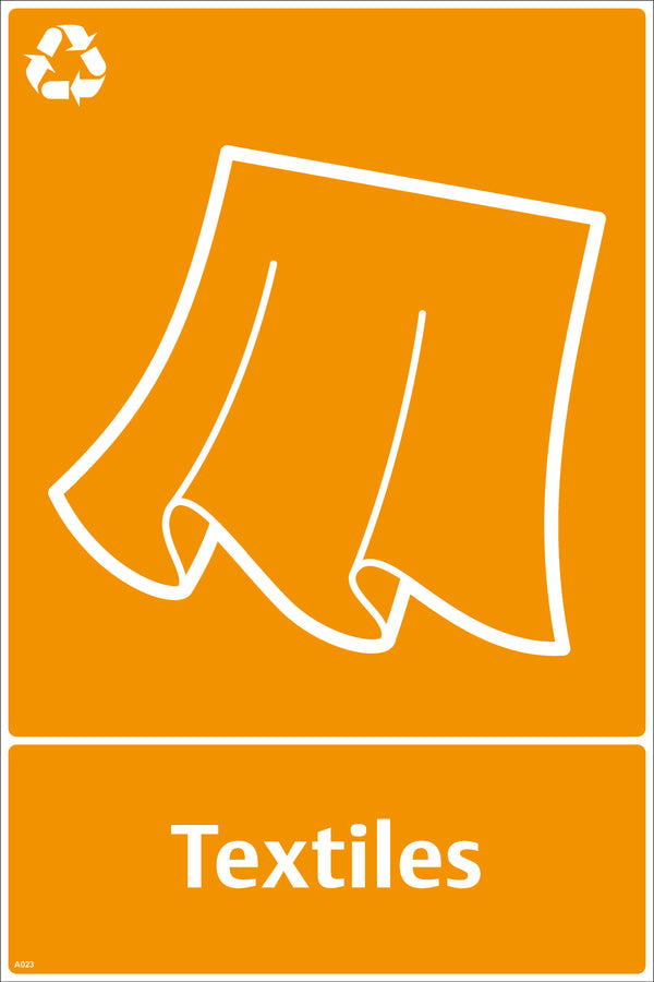 Waste Sign - Textiles