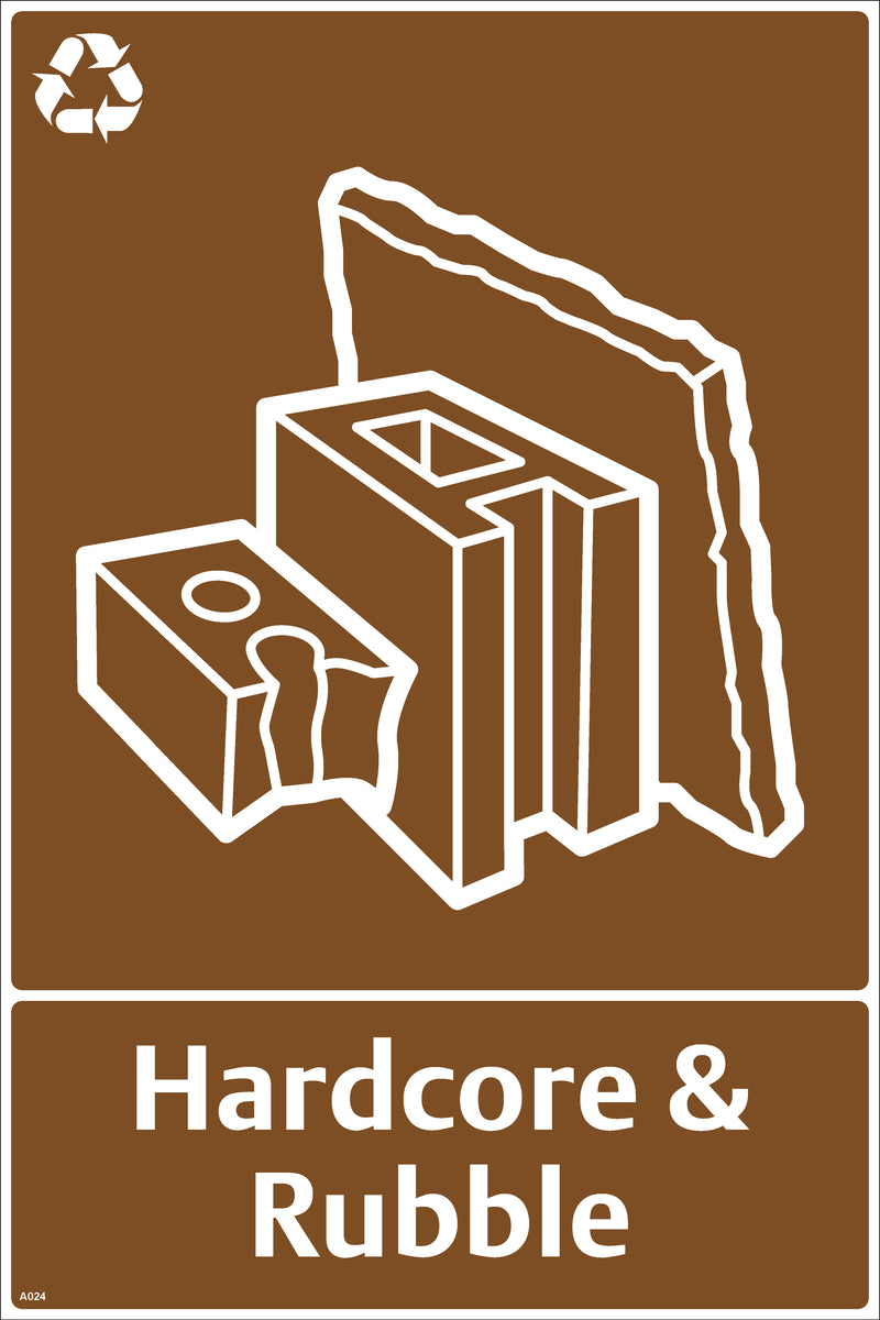 Waste Sign - Hardcore & Rubble
