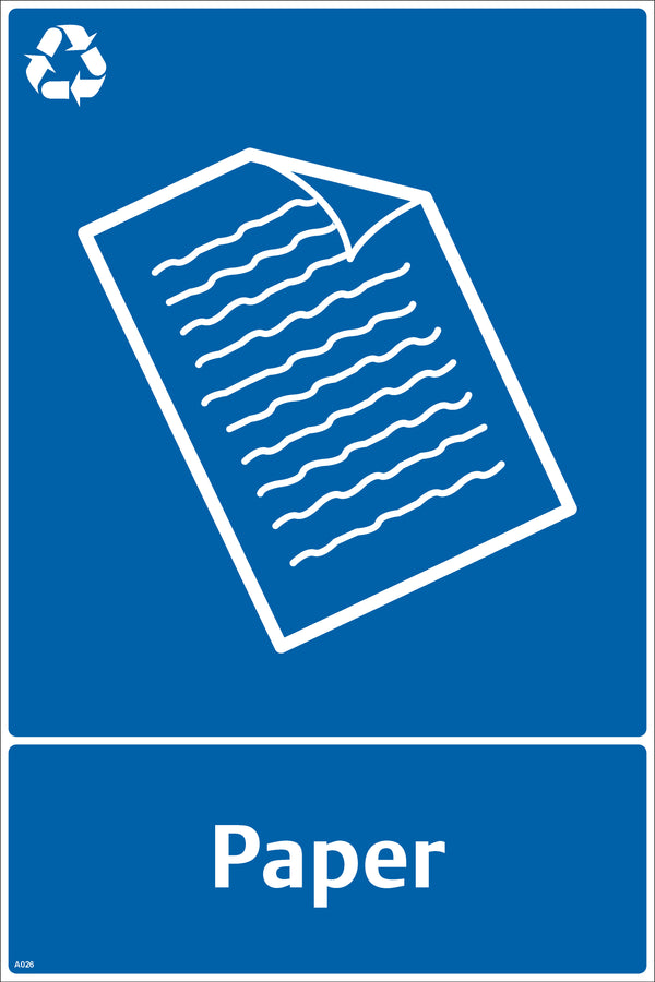 Waste Sign - Paper