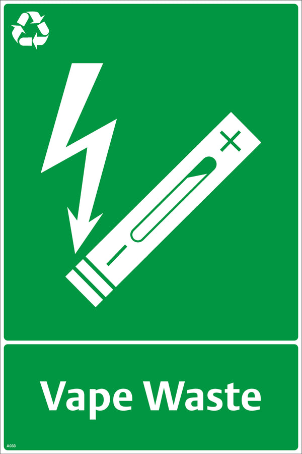 Waste Sign - Vape Waste
