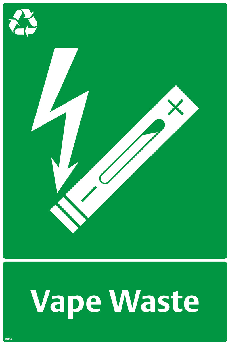 Waste Sign - Vape Waste