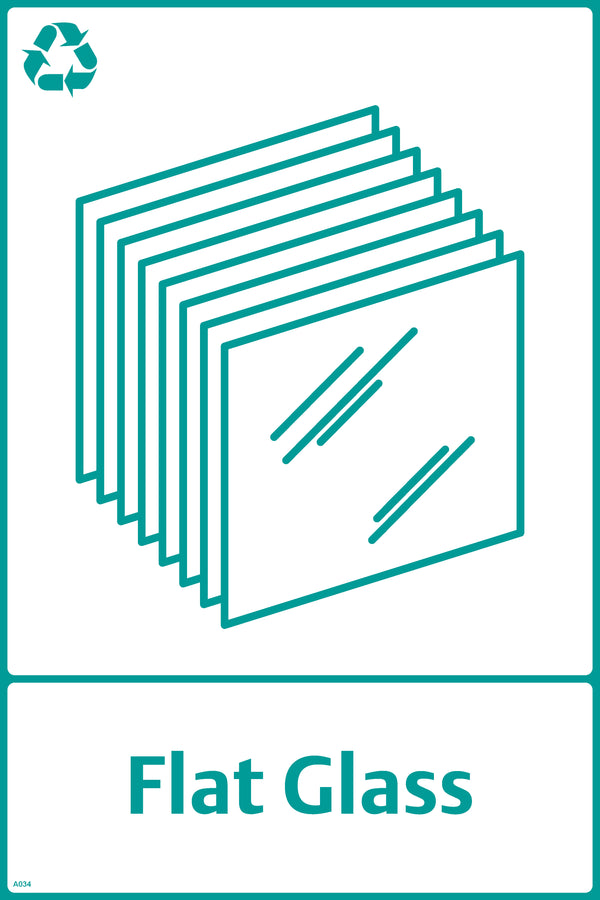 Waste Sign - Flat Glass