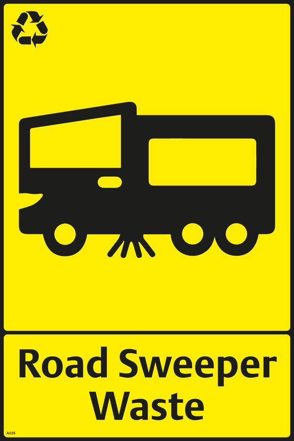 Waste Sign - Road Sweeper Waste