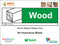Waste Sign - Wood