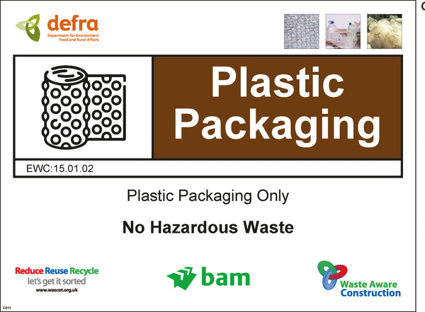 Waste Sign - Plastic Packaging