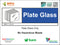 Waste Sign - Plate Glass