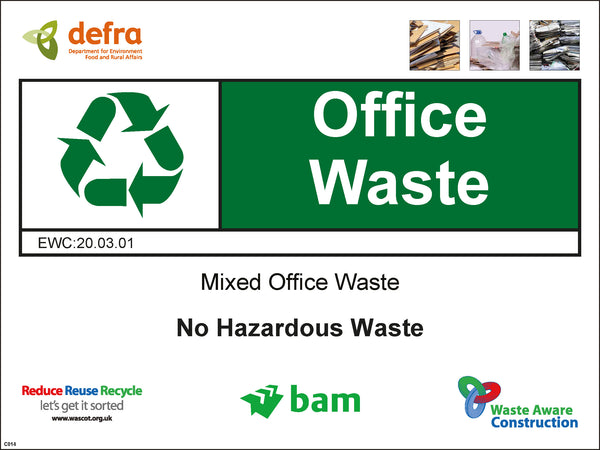 Waste Sign - Office Waste