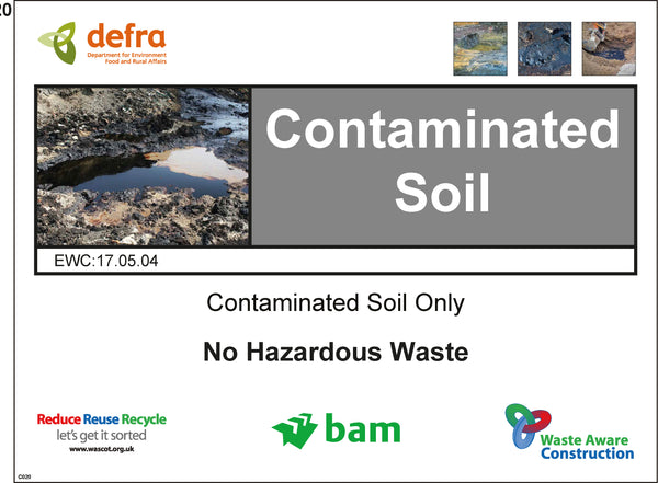 Waste Sign - Contaminated Soil