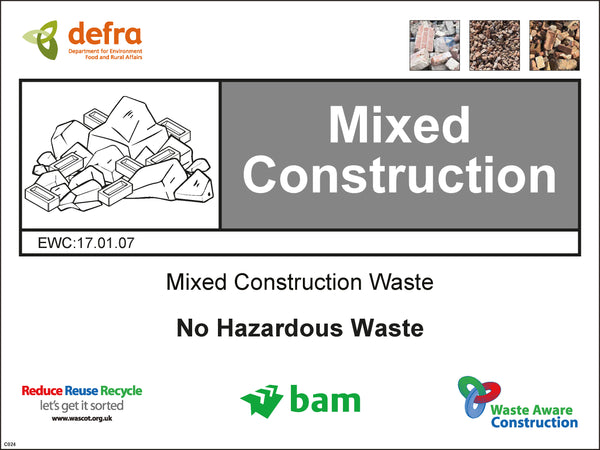Waste Sign - Mixed Construction
