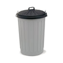Addis Dustbin Round 90Ltr Grey-1130133