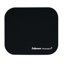 Fellowes Microban Black Mouse Mat-0986832
