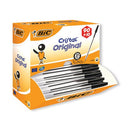 BIC CRISTAL BALL PEN MED BLK PK100-0500531