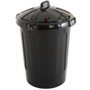 80 Litre Black Dustbin C/W Lid