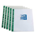 Oxford A4 Clear Punch Pkt Grn Pk100-1141195