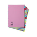 Elba A4 Card Dividers 15 Part Ast-1401159