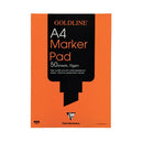 GOLDLINE MARKER PAD A4 WHITE GPB1A4-5000403