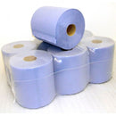 150M 2 Ply Blue Centre Feed Cleaner Roll Pk Of 6