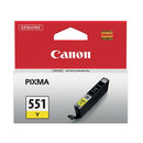 Canon CLI-551Y Ink Cartridge Yellow-0993837