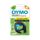DYMO LETRATAG PLAS TAPE 12MMX4M YLW-1230284
