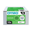 DYMO D1 LAB TAPE 12X7MM BLK/WHT PK10-1159286