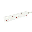 5 Star 4-Way Extension Lead 5m Wht-1001208