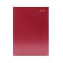 Desk Diary 2 PPD A4 Burgundy 2027-1038850