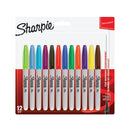 Sharpie Perm Marker Fine Ast Pk12-8350622