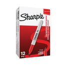 Sharpie Permnt Marker Fine Red Pk12-1230365