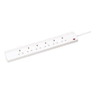 CED 6-Gang Extension Lead 2m White-6030329