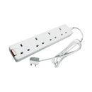 CED 4-Way 13 Amp 5m Extension Lead-8991025