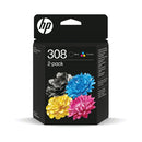 HP 308 INKJET CART BLK/TRI 6L6S6UE-6739334