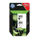 HP 302 Ink Cartridge Blk/Tri-Col Pk2-1991346