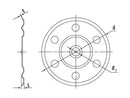 85Mm Ss Spreader Washer 8Mm Hole-For Hammer In Fixings (Box 250)