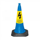 Blue Cone Danger Overhead Cables 75cm