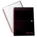 Black n Red Wire HB Notebook A4 Pk5-5001244