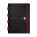 Black n Red PP Elast Notebook A5 Pk5-5001271