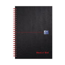 Black n Red Wire HB Notebook A5 Pk5-5000482