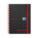 Black n Red PP Ruled Notebook A6 Pk5-5000147