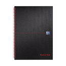 Black n Red HB Wire Notebook A4 Pk5-5001255