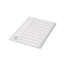Concord Polyprop Dvdrs A4 1-10 Grey-0403059