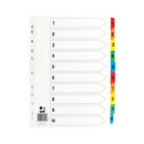 1-10 Index MultiTab Wht A4-9383031